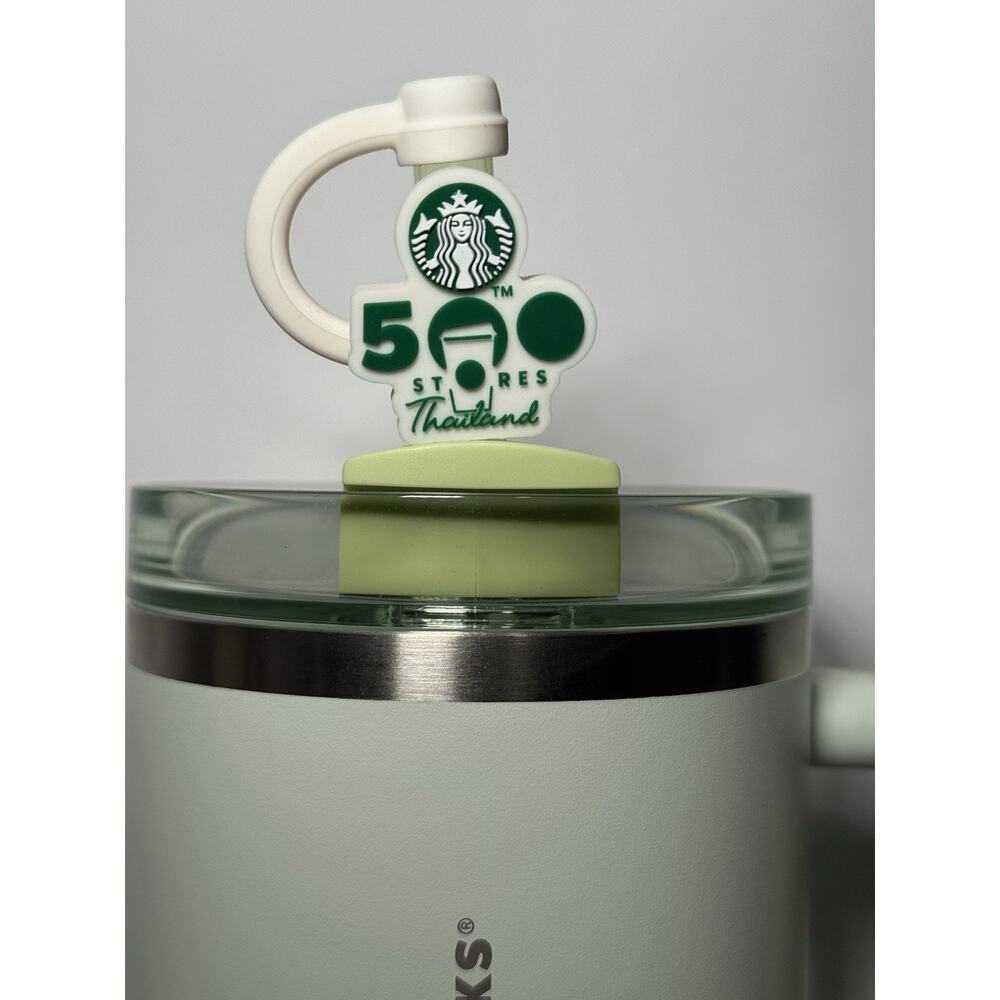 Stanley X Starbucks Thailand 500 Stores Anniversary Green 40oz Tumbler BNWT - Picture 2 of 7